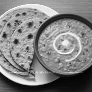 Dal Makhani With 4 Butter Roti