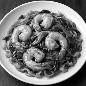 Phad Khi Mao Koong (Prawns)