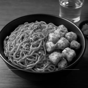 Schezwan Noodles With Garlic Paneer