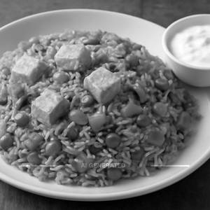 Paneer Tava Pulao (With Curd)
