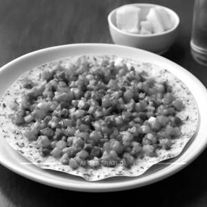 Roasted masala papad