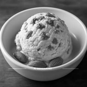 Roasted almond ice cream