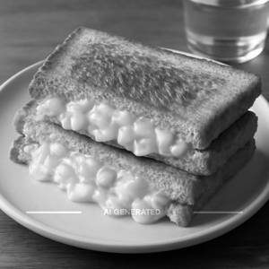Cheese corn sandwich