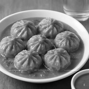 Paneer Afghani Gravy Momos (6 Pcs)