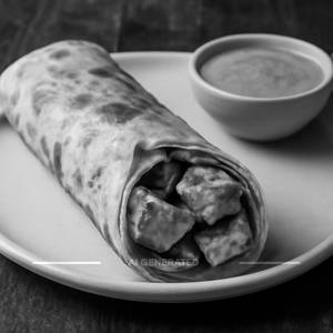 Paneer tikka roll
