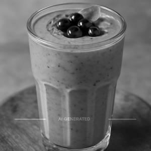 Black current thick shake