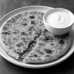 Aloo Paratha With Curd