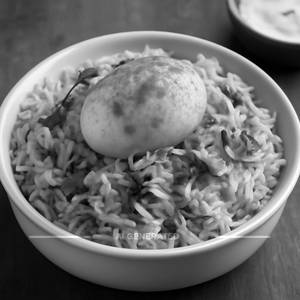 Egg biryani [half]