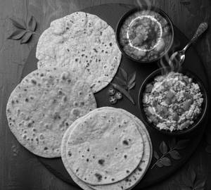 Chapati(2) + Egg Burj