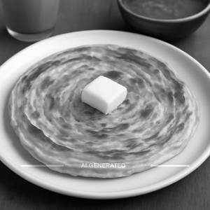 Lachha paratha with butter