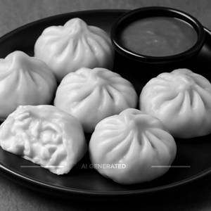 Cheese Corn Momos Steamed