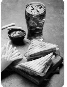Kalari Sandwich/Veg. Sandwich + Fries + Coke