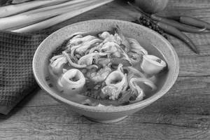 Seafood Aromatic Asian Noodles Soup