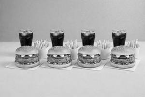 4 Burger Value Combo With Fries & Cold Drink