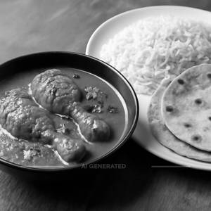 Chicken Curry + 2 roti or Rice