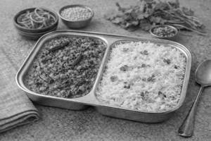 Palak pappu rice bowl