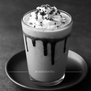Cold coffee with chocolate