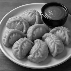 Veg fried momos [8 pieces]