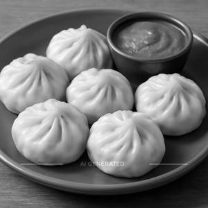 Cheese Corn Steamed Momos [ 6 Pieces ]