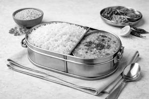 Dal chawal rice bowl