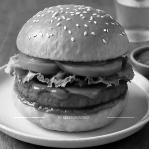Schezwan Veg Burger