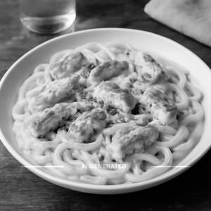 Chicken alfredo pasta white sauce