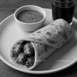 Chicken Hariyali Tikka Roll