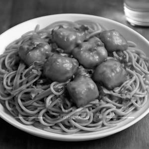Paneer Manchurian Noodles