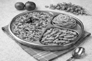Palak Pappu Rice Mix & Aloo Bhujiya Meal