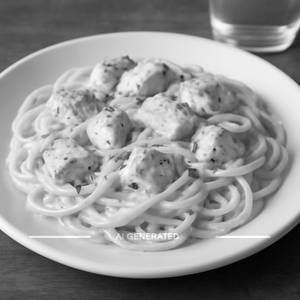 Spaghetti White Chicken pasta