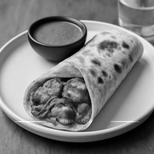 Paneer Achari Tikka Roll
