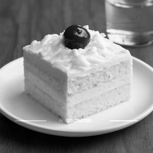 Eggless White Forest Pastry