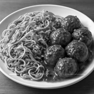 Veg Noodles With Veg Manchurian
