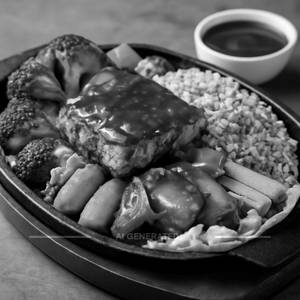 Veg Steak Sizzler