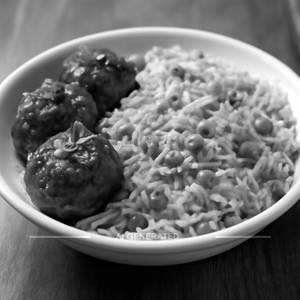 Veg Manchurian Fried Rice