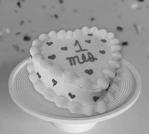 Pineapple Heart Shape Cake