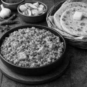 Paneer Bhurji & 3 Butter Roti