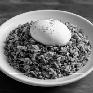 Paached Egg with Exotic Rice