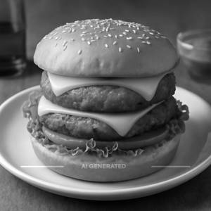 Aloo Tikki Burger With Cheese