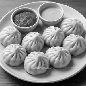Veg Steamed Momos [8 Pieces]