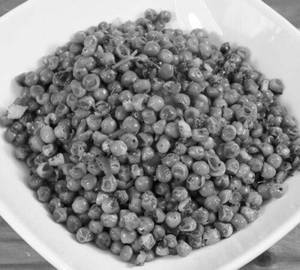 Boil corn grean peas masala
