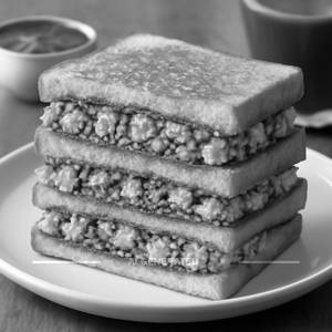 Triple layer paneer sandwich