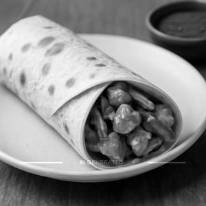 Schezwan chicken wrap