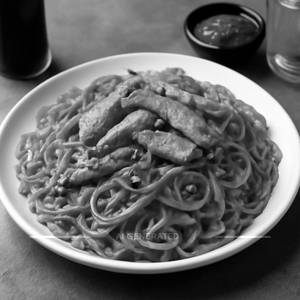 Chicken triple schezwan noodles