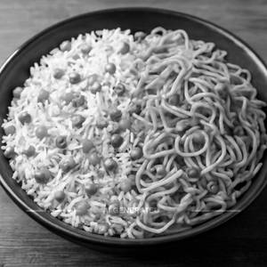 Veg Fried Rice with Veg Noodles