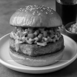 Crispy Aloo Paneer Burger