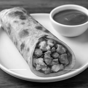 Double egg chicken roll
