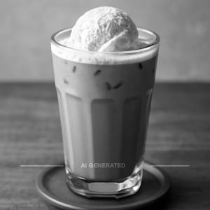 Cold Coffee With Vanilla Ice Cream