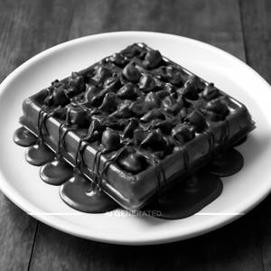 Chocolate over load waffle