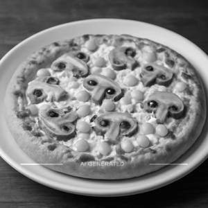 Mushroom corn cheese pizza